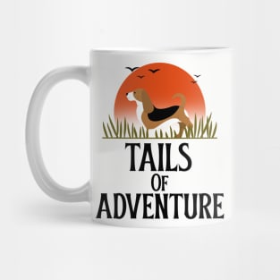 Tails Of Adventure Dog Hiking Beagle Mug